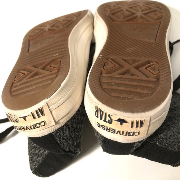 Converse Gray Knit Chuck Taylor High-Top Sneakers - Picture 9 of 13